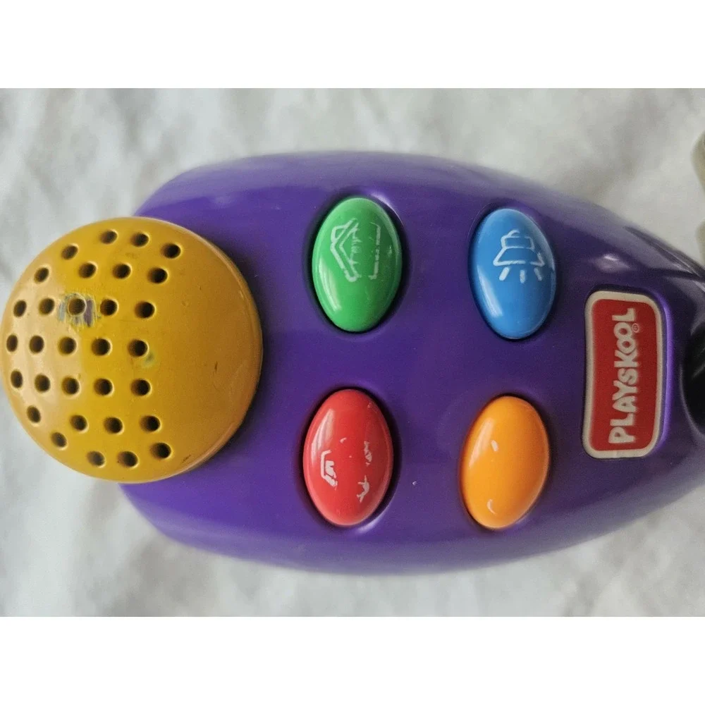 Playskool Toy Key Set Purple 1999 Vintage Plastic Sound Buttons 1-2 Years READ